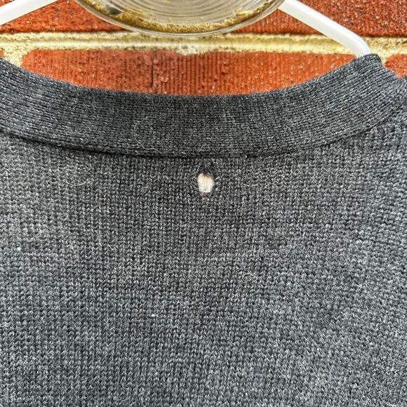 Charcoal Lambswool Vintage Jones New York Cardigan - Picture 5 of 5